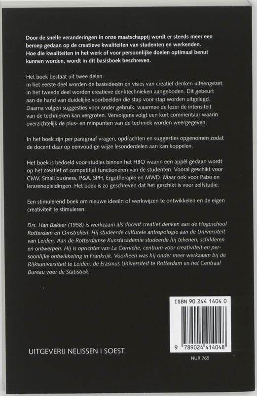 Creatief denken / PM-reeks achterkant