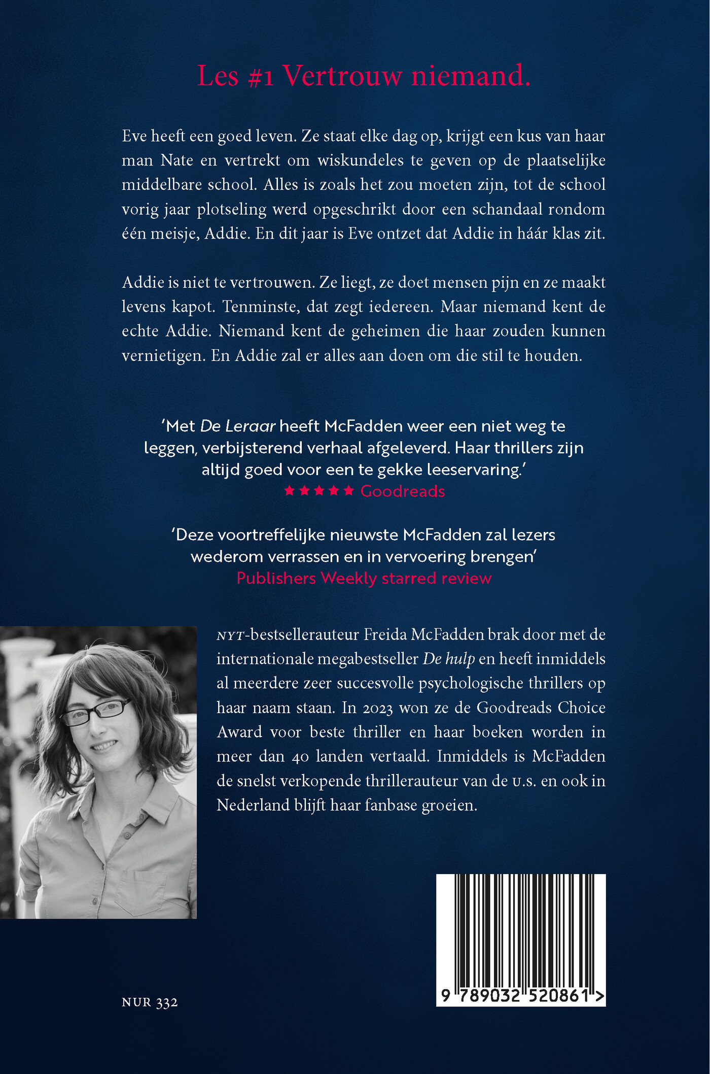 De leraar achterkant