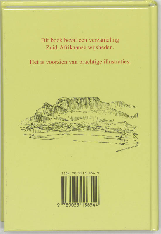 Zuid-Afrikaanse wijsheden achterkant