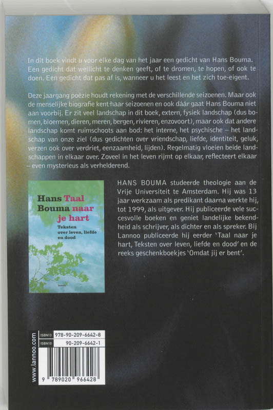 Iedere dag een gedicht achterkant