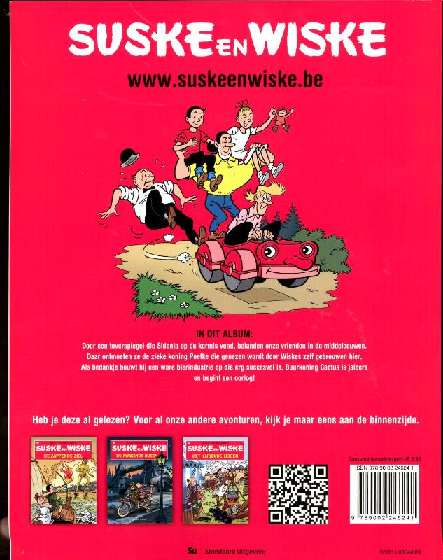 Suske En Wiske 105 De Koning Drinkt achterkant