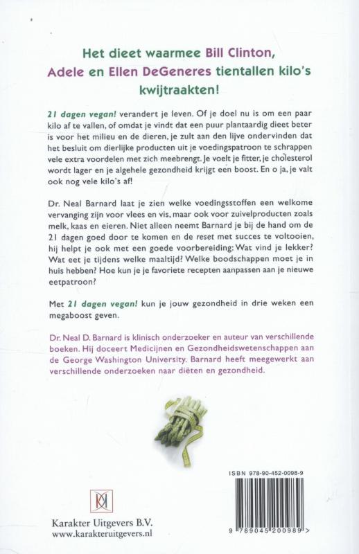 21 dagen vegan! achterkant