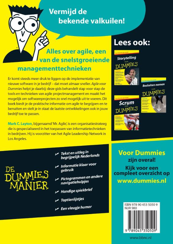 Agile voor Dummies / Voor Dummies achterkant