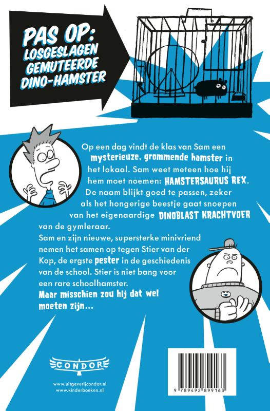 Hamstersaurus Rex achterkant