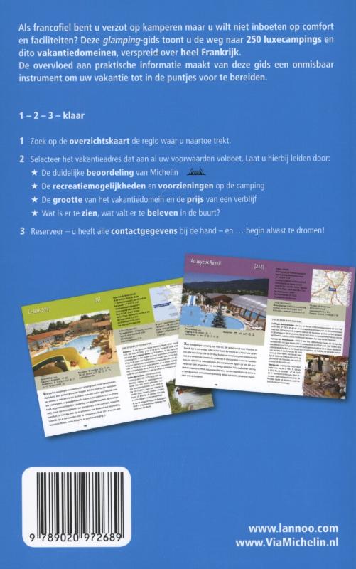 Stijlvol kamperen in Frankrijk / Groene Michelingids achterkant