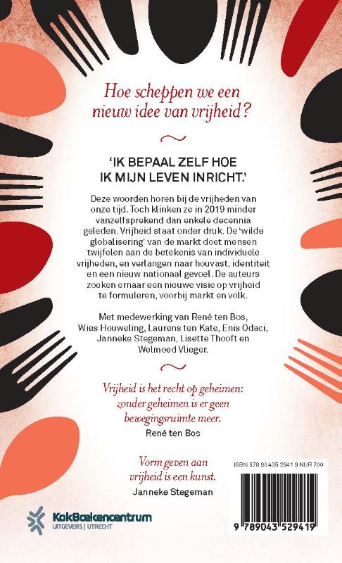 Is vrijheid altijd blijheid? achterkant