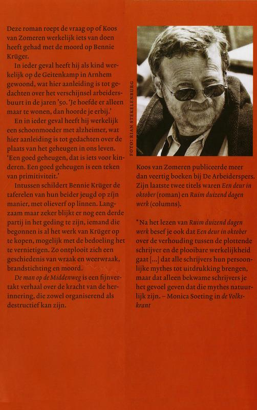 Man Op De Middenweg achterkant