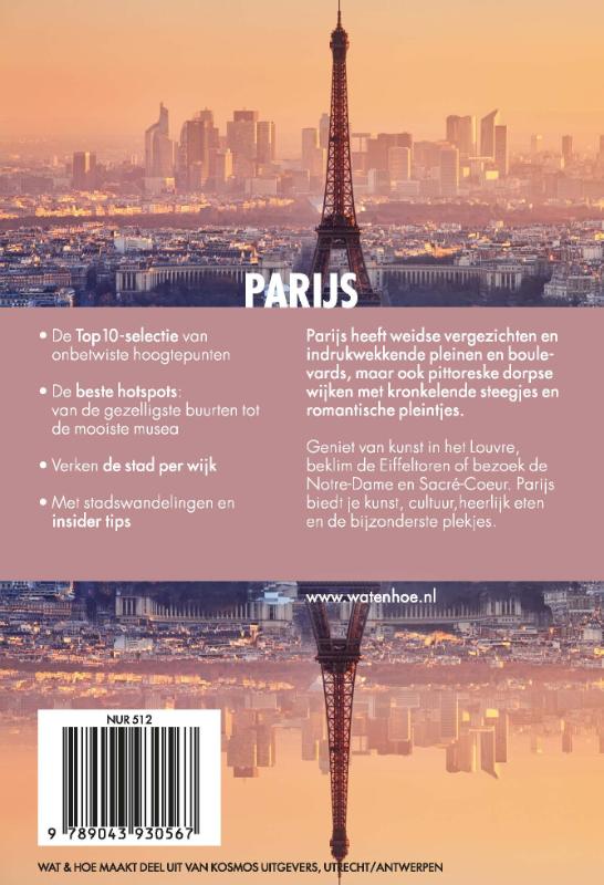 Parijs / Wat & Hoe reisgids achterkant