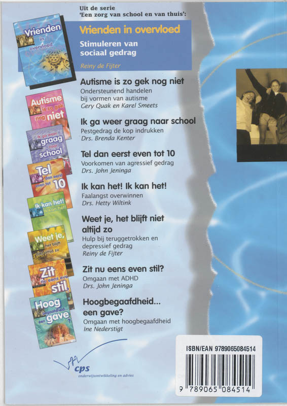 Een zorg voor school en thuis - Vrienden in overvloed achterkant