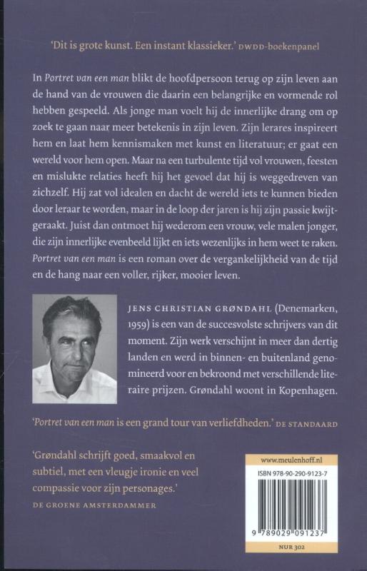 Portret van een man achterkant