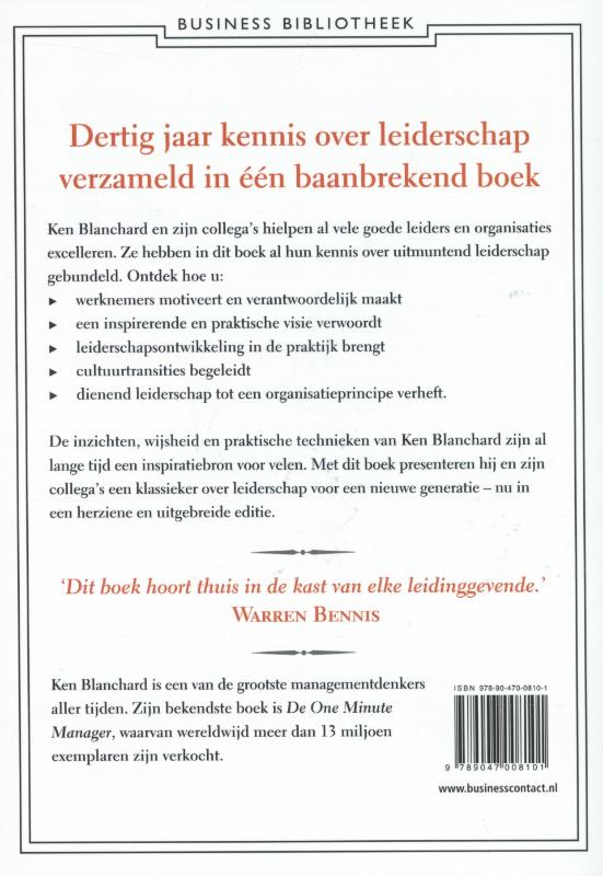 Ken Blanchard over leiderschap achterkant
