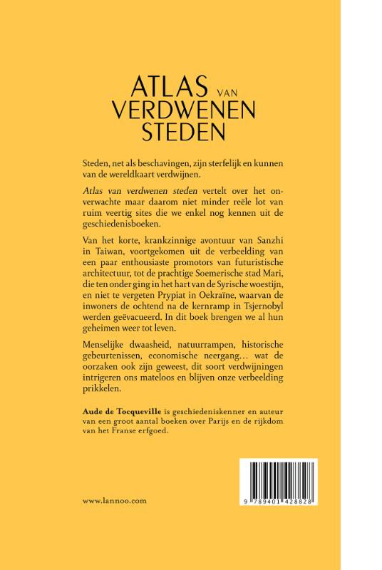 Atlas van verdwenen steden achterkant