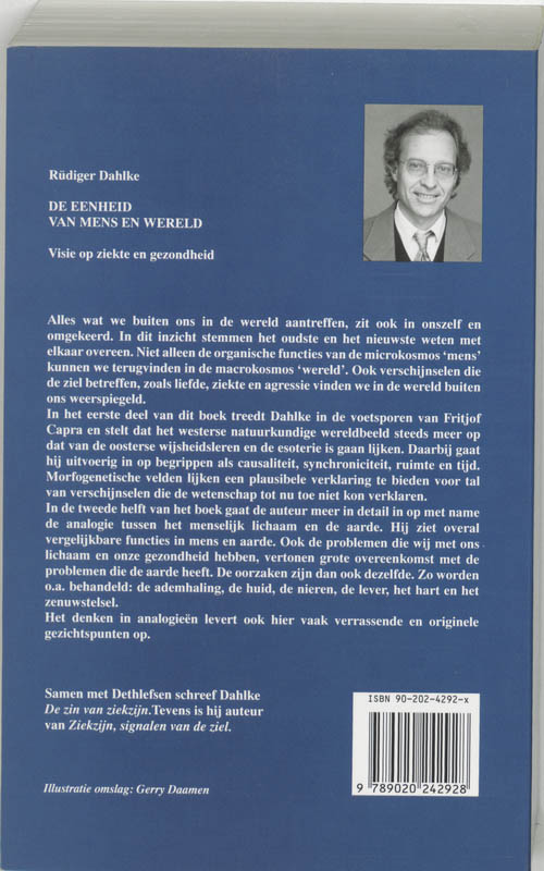 De Eenheid Van Mens En Wereld achterkant