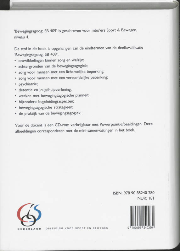 Bewegingsagoog SB 409 achterkant