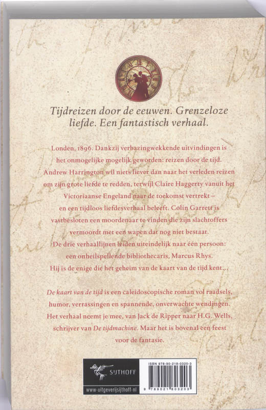 De kaart van de tijd achterkant