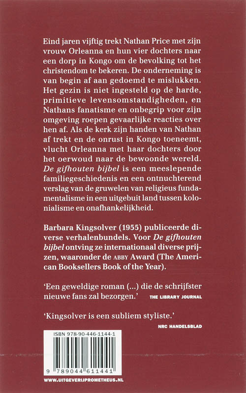 Gifhouten Bijbel achterkant