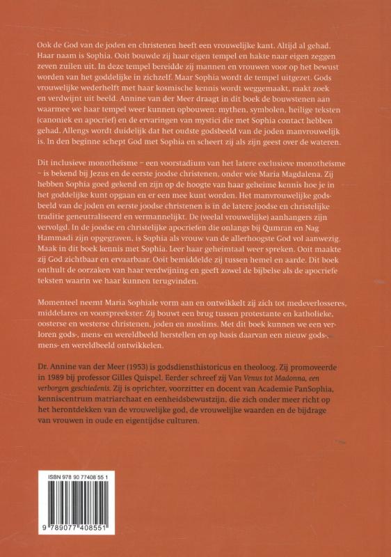 Van Sophia tot Maria achterkant