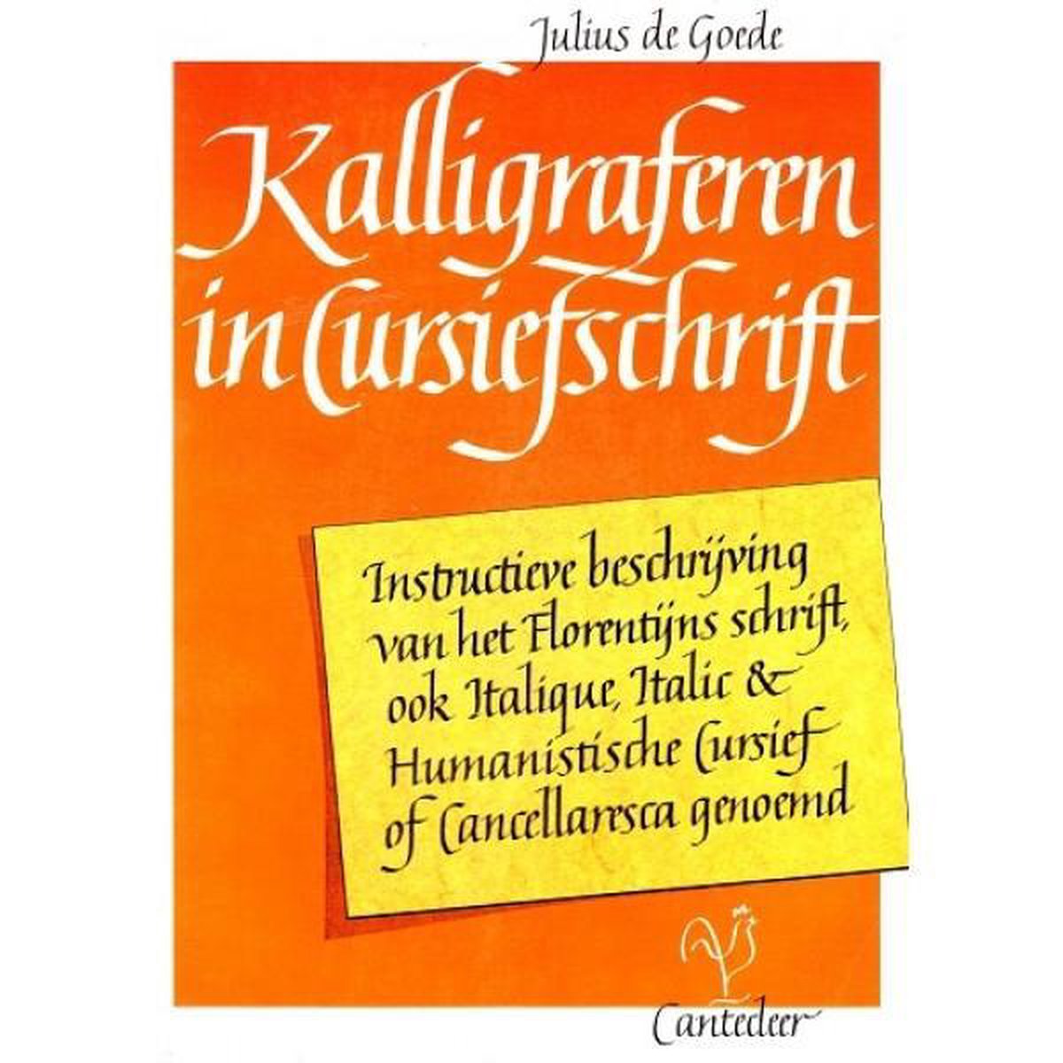 Kalligraferen in Cursiefschrift