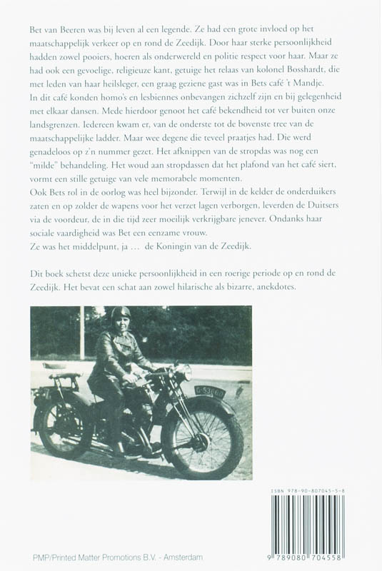 Bet van Beeren, Koningin van de Zeedijk achterkant