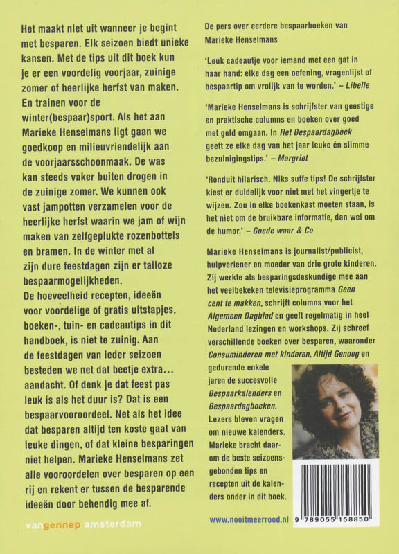 Besparen Maar! achterkant