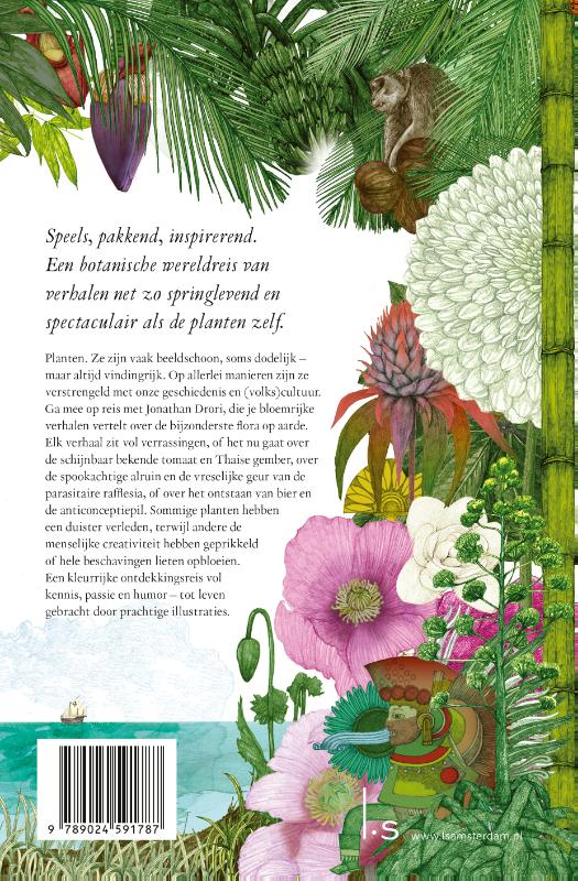 Een reis om de wereld in 80 planten achterkant