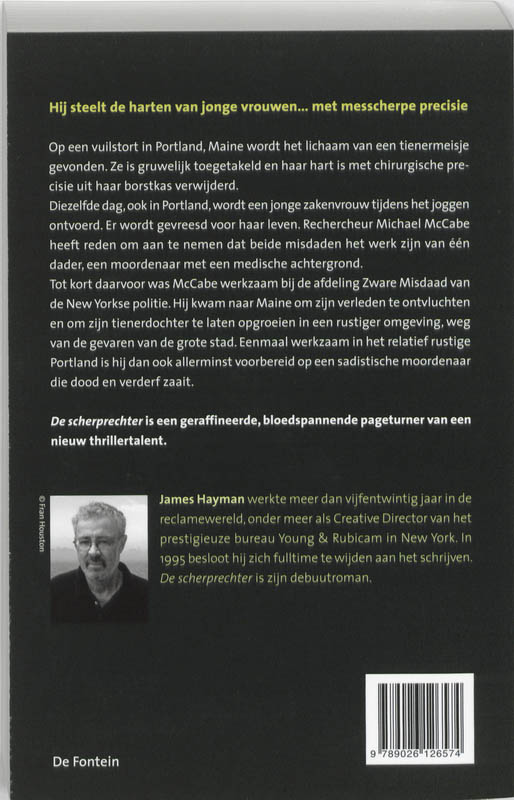 De Scherprechter achterkant