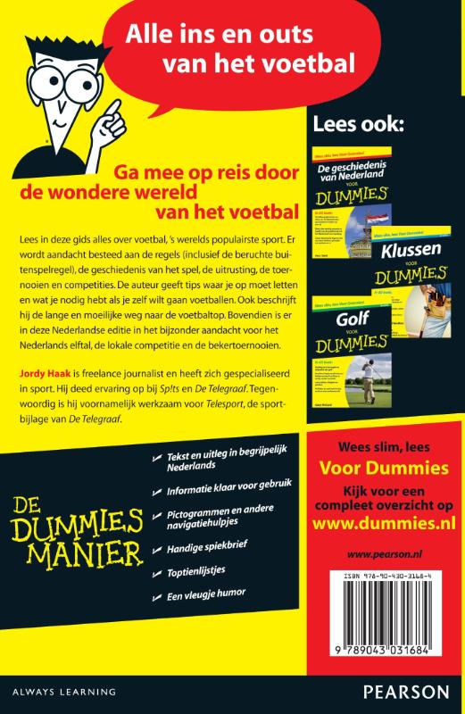 Voetbal voor Dummies / Voor Dummies achterkant