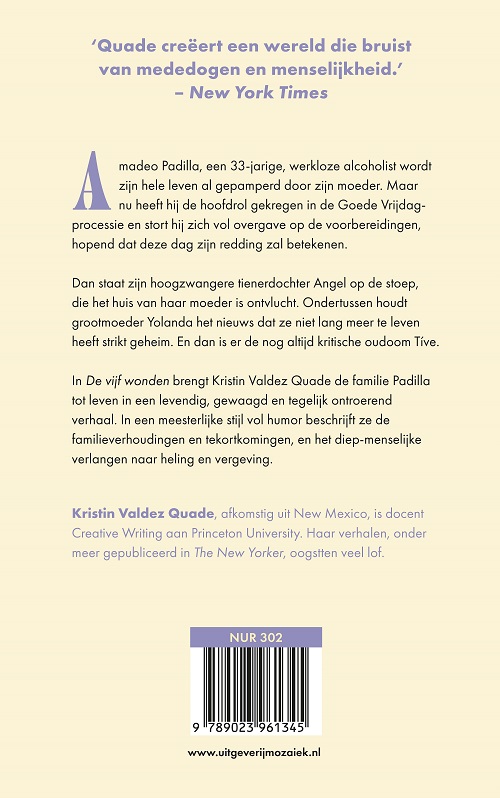 De vijf wonden achterkant