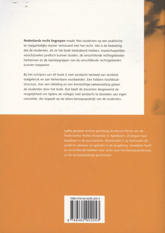 Nederlands recht begrepen / Recht begrepen achterkant