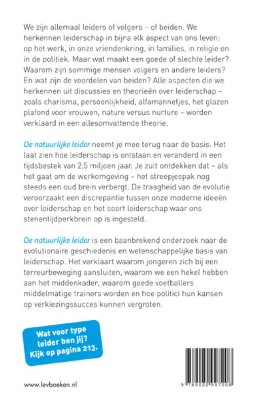 De natuurlijke leider achterkant