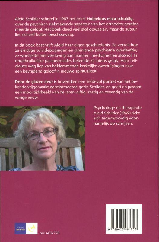 Door de glazen deur achterkant