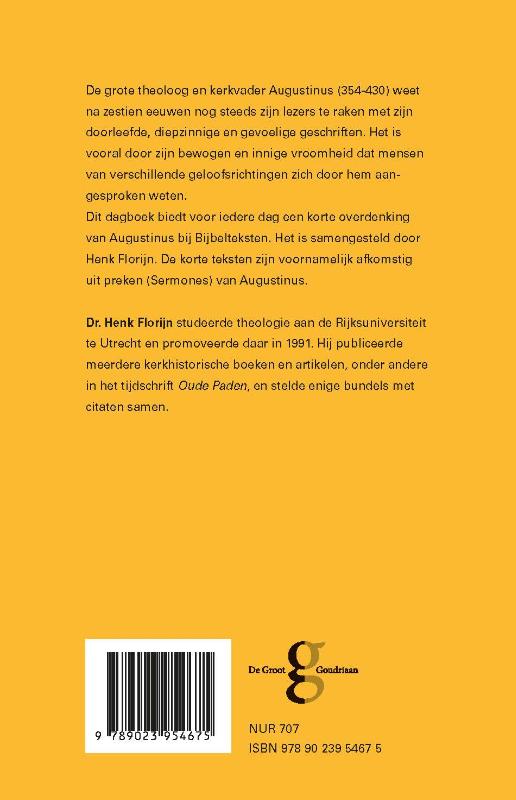 Woorden van Augustinus achterkant