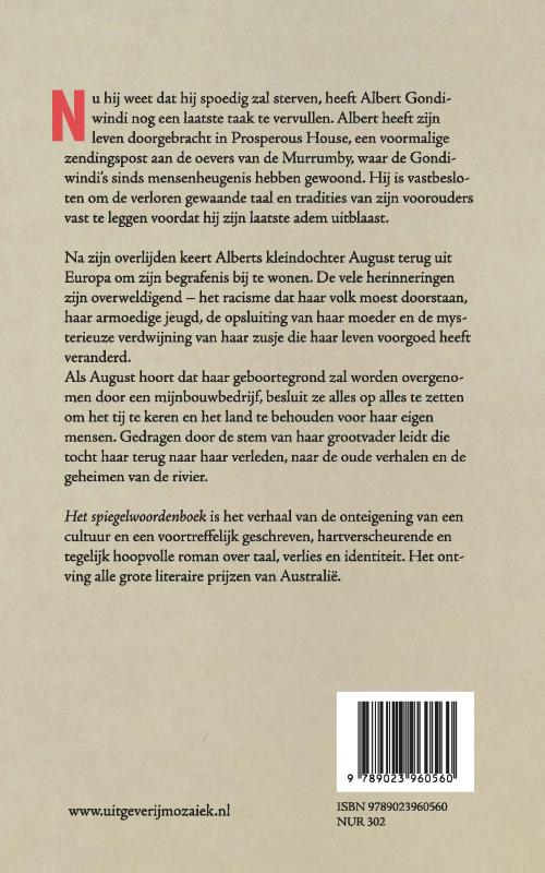 Het spiegelwoordenboek achterkant