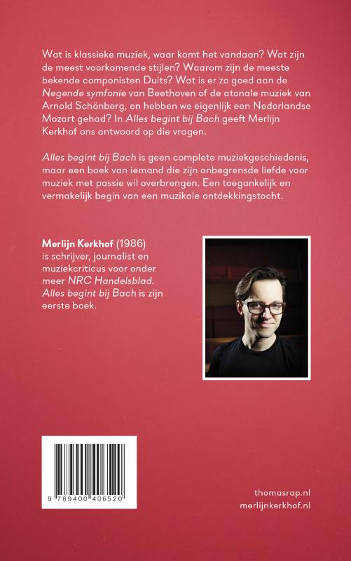 Alles begint bij Bach achterkant