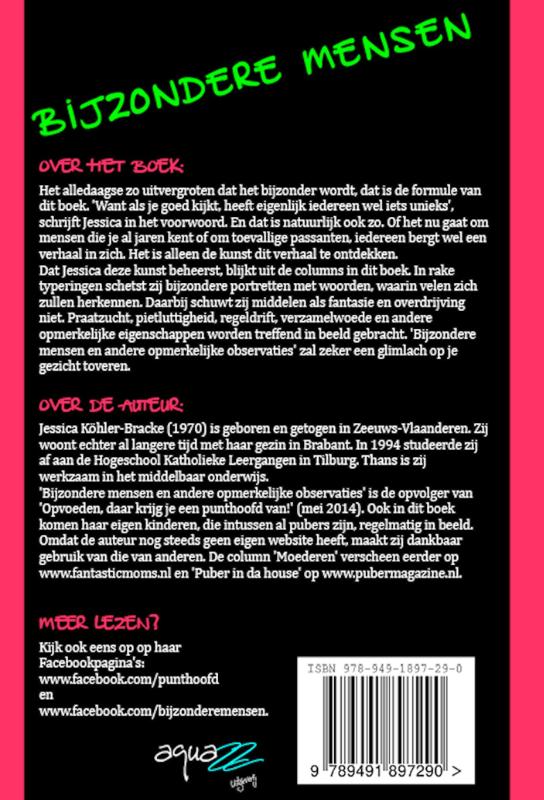 Bijzondere mensen achterkant