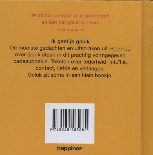 Ik geef je geluk achterkant