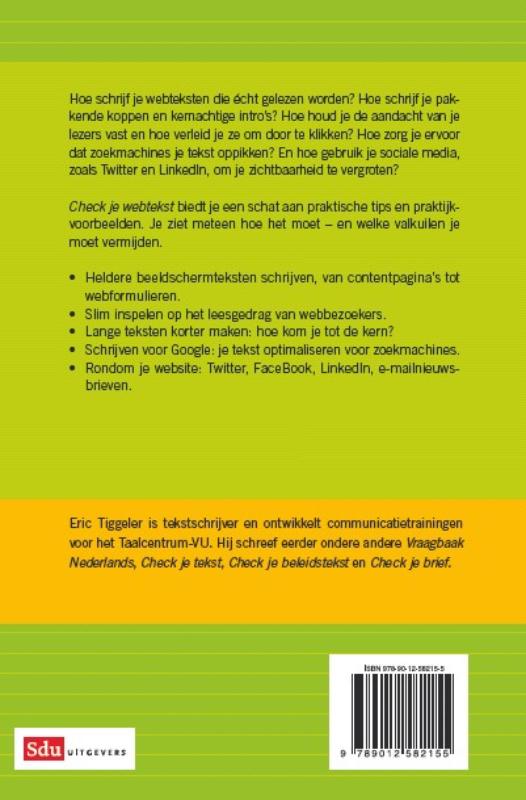 Check je webtekst / Check je achterkant