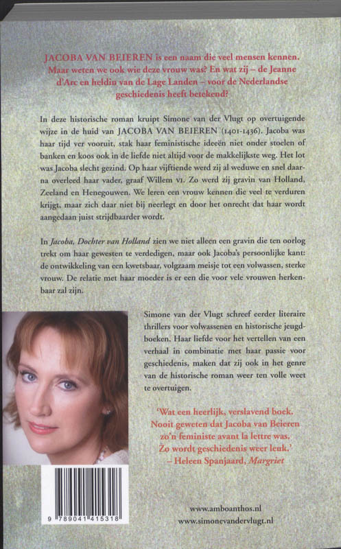 Jacoba, Dochter Van Holland achterkant