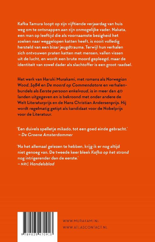 Kafka op het strand achterkant