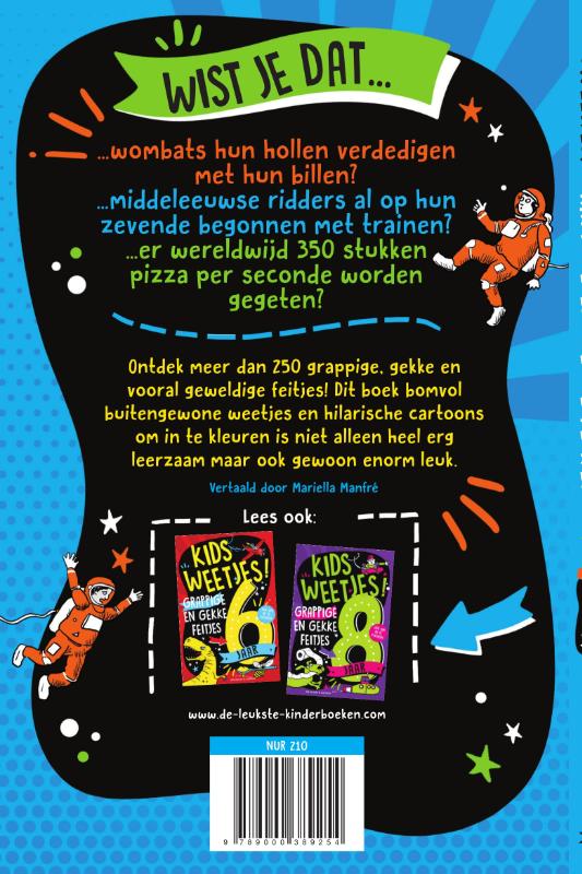 Grappige en gekke feitjes / 7 jaar / Kidsweetjes / 1 achterkant