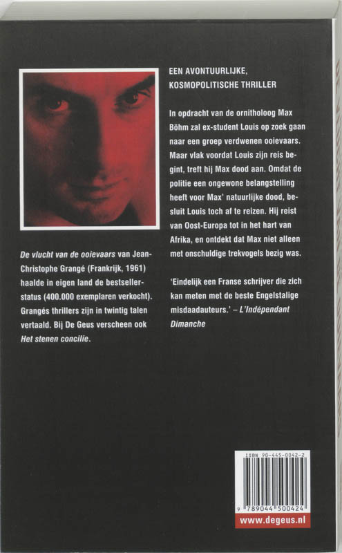 De Vlucht Van De Ooievaars achterkant