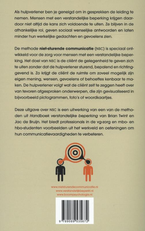Niet-sturende communicatie bij mensen met een verstandelijke beperking achterkant