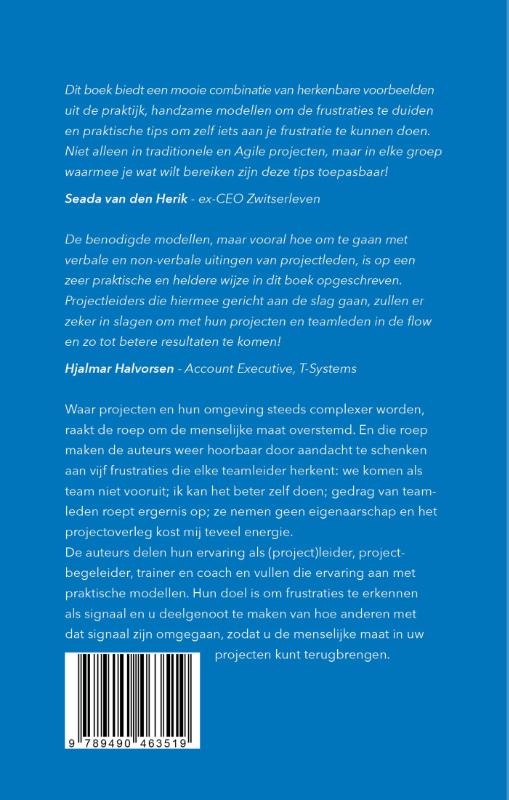 Vijf frustraties van projectmanagers achterkant