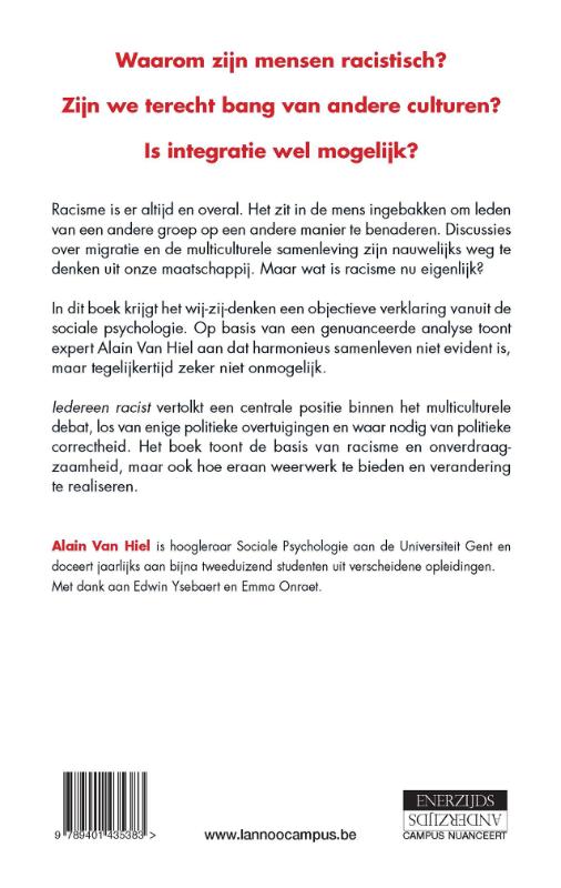 Iedereen racist / Enerzijds anderzijds achterkant