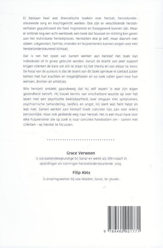 Samen werken aan herstel! achterkant