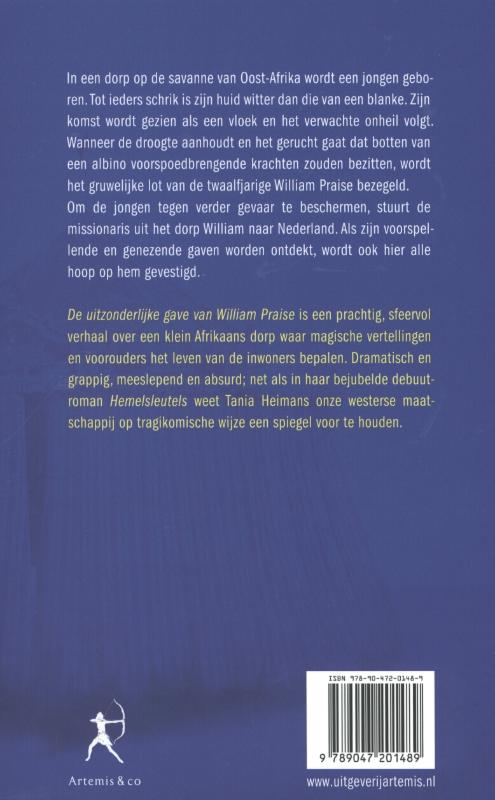 De uitzonderlijke gave van William Praise achterkant