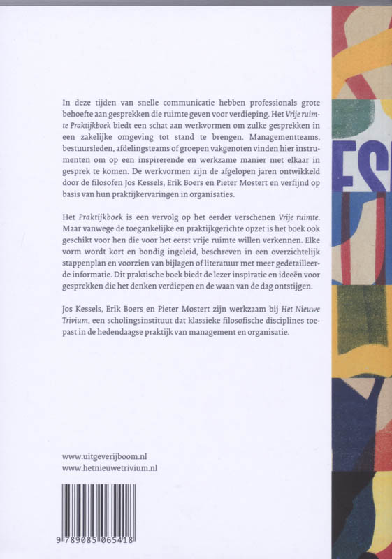 Vrije ruimte praktijkboek achterkant