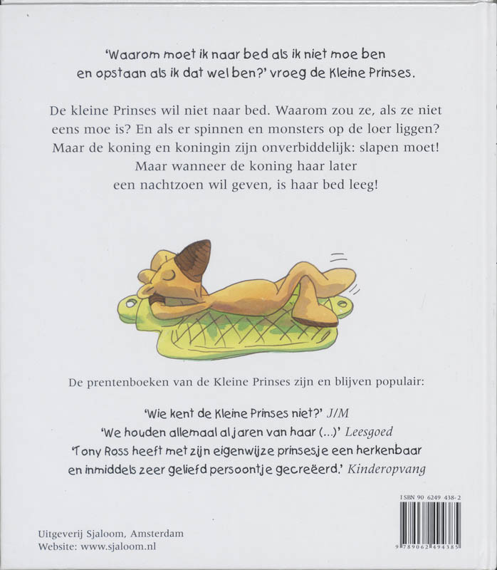 Ik Wil Niet Naar Bed achterkant