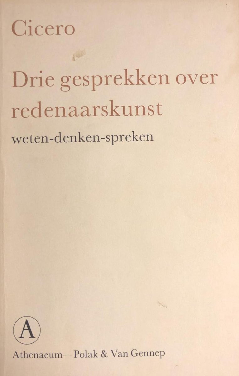 Drie gesprekken over redenaarskunst / Baskerville serie