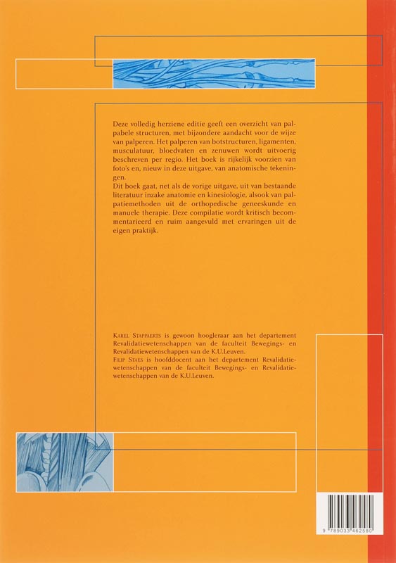 Palpatie van het locomotorisch stelsel. Handleiding bij de anatomie in vivo achterkant